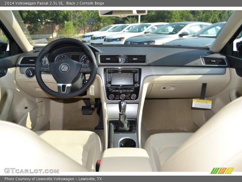 Black / Cornsilk Beige 2014 Volkswagen Passat 2.5L SE