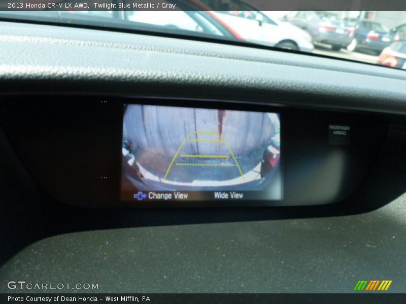 Twilight Blue Metallic / Gray 2013 Honda CR-V LX AWD