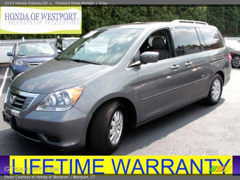 Polished Metal Metallic / Gray 2010 Honda Odyssey EX-L
