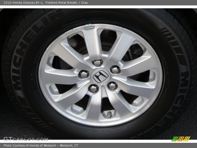 Polished Metal Metallic / Gray 2010 Honda Odyssey EX-L