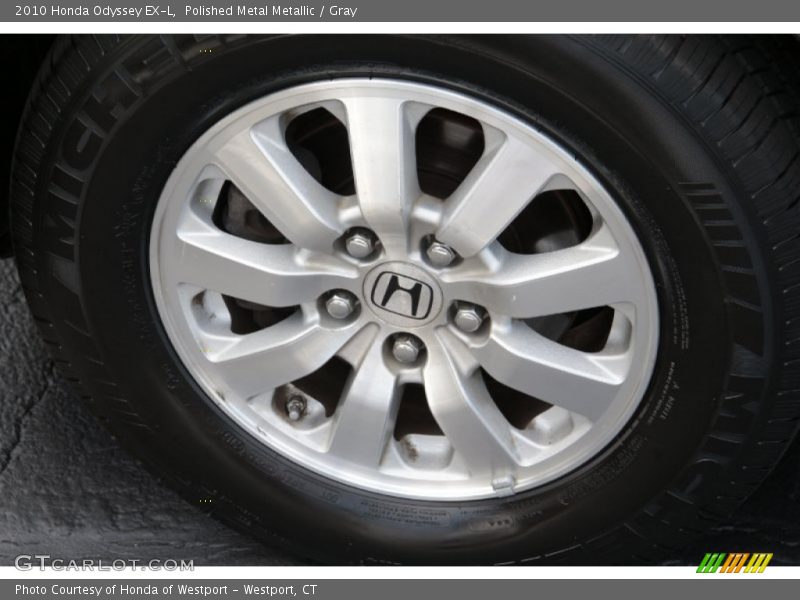Polished Metal Metallic / Gray 2010 Honda Odyssey EX-L