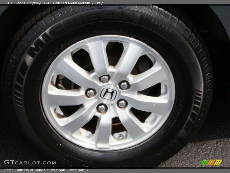 Polished Metal Metallic / Gray 2010 Honda Odyssey EX-L