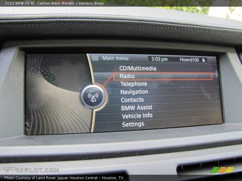 Carbon Black Metallic / Bamboo Beige 2010 BMW X6 M