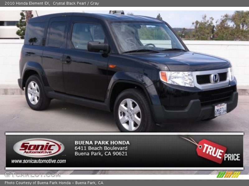 Crystal Black Pearl / Gray 2010 Honda Element EX