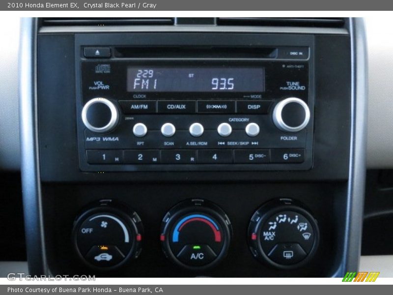 Crystal Black Pearl / Gray 2010 Honda Element EX