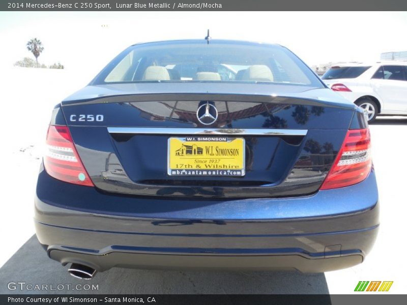 Lunar Blue Metallic / Almond/Mocha 2014 Mercedes-Benz C 250 Sport