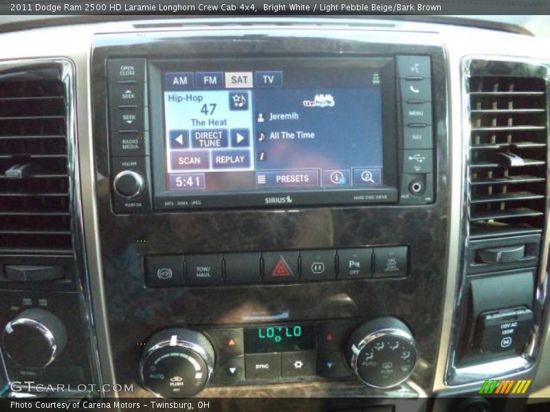 Bright White / Light Pebble Beige/Bark Brown 2011 Dodge Ram 2500 HD Laramie Longhorn Crew Cab 4x4