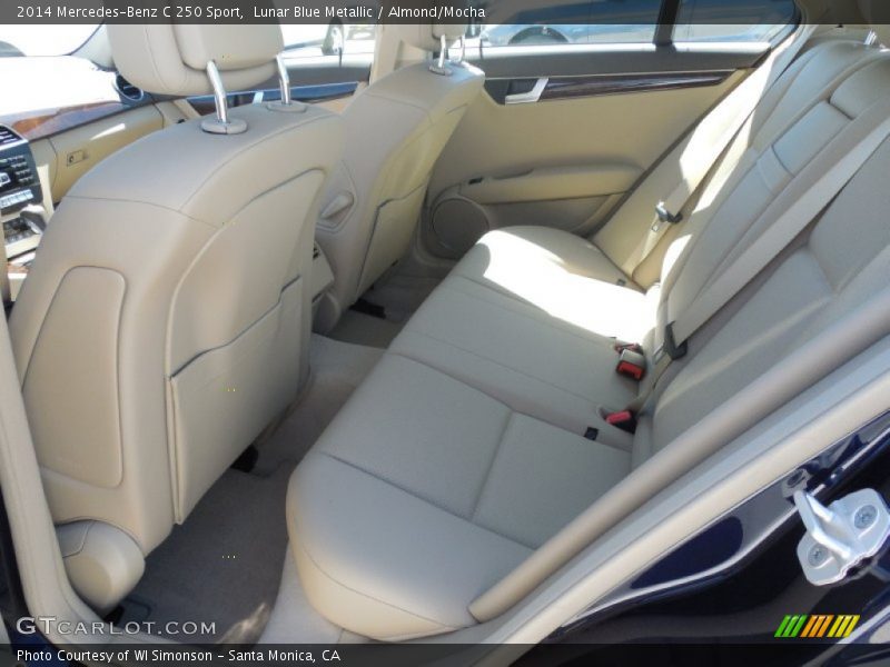 Lunar Blue Metallic / Almond/Mocha 2014 Mercedes-Benz C 250 Sport