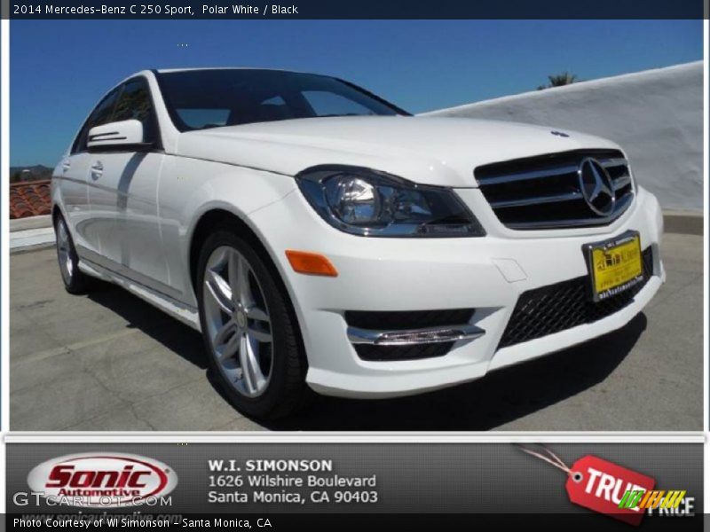 Polar White / Black 2014 Mercedes-Benz C 250 Sport