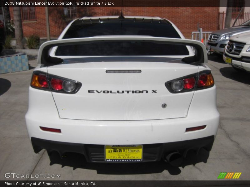 Wicked White / Black 2008 Mitsubishi Lancer Evolution GSR