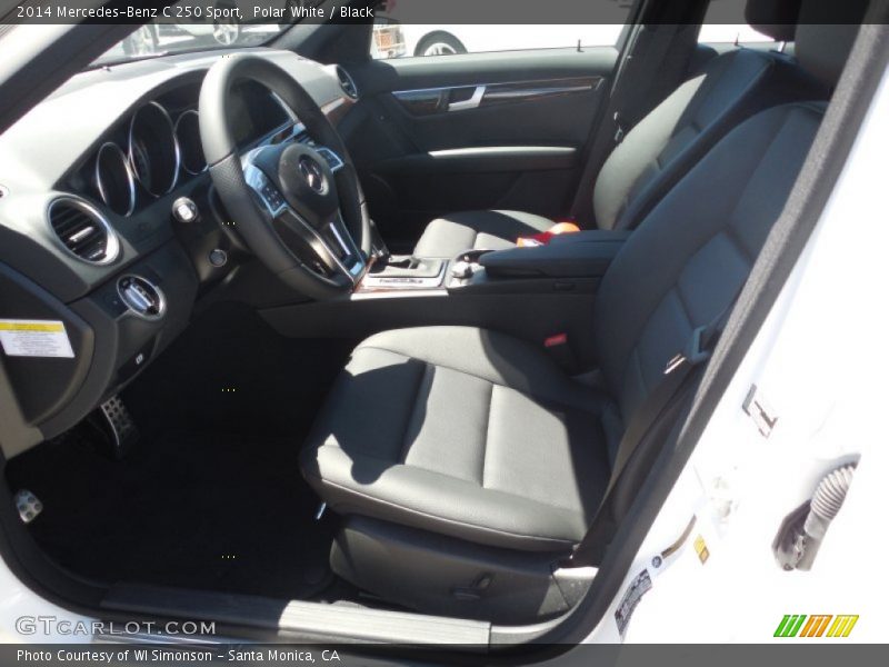Polar White / Black 2014 Mercedes-Benz C 250 Sport