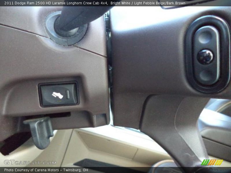 Bright White / Light Pebble Beige/Bark Brown 2011 Dodge Ram 2500 HD Laramie Longhorn Crew Cab 4x4