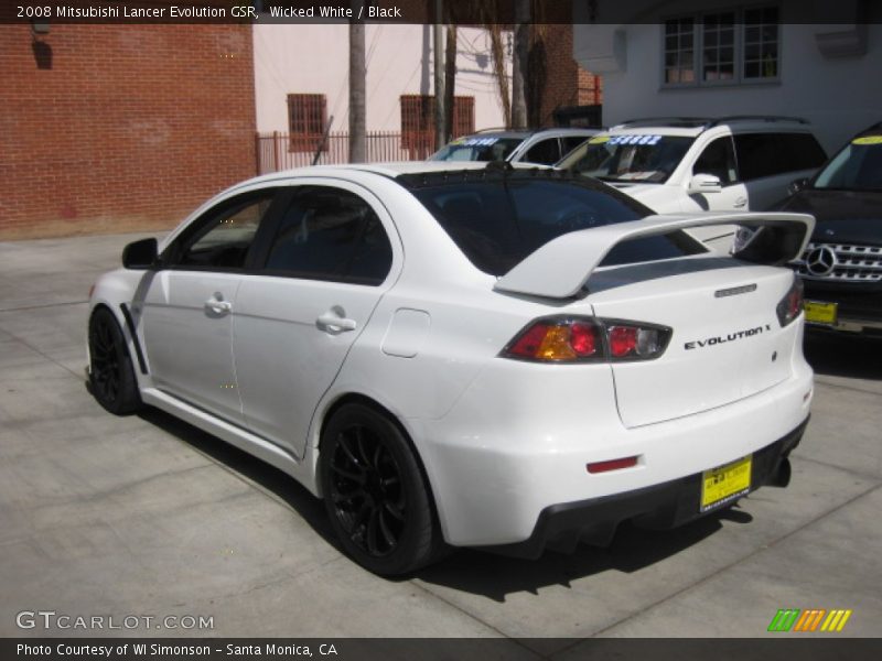 Wicked White / Black 2008 Mitsubishi Lancer Evolution GSR
