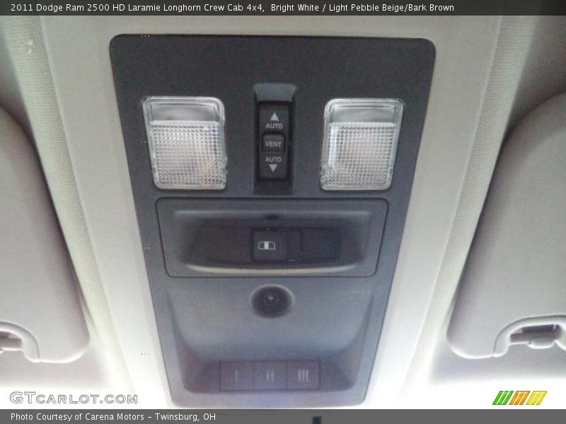 Bright White / Light Pebble Beige/Bark Brown 2011 Dodge Ram 2500 HD Laramie Longhorn Crew Cab 4x4