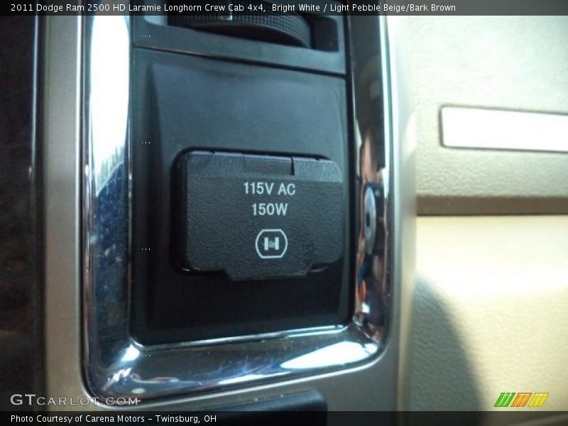 Bright White / Light Pebble Beige/Bark Brown 2011 Dodge Ram 2500 HD Laramie Longhorn Crew Cab 4x4
