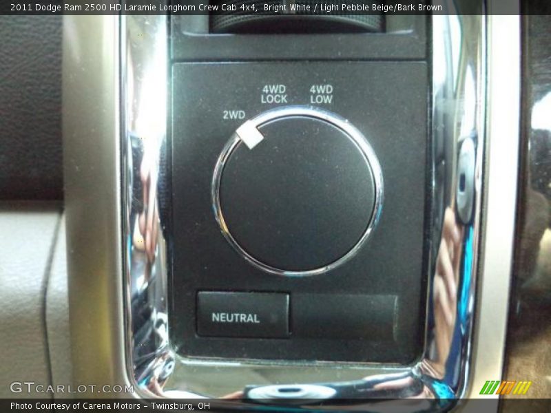Bright White / Light Pebble Beige/Bark Brown 2011 Dodge Ram 2500 HD Laramie Longhorn Crew Cab 4x4