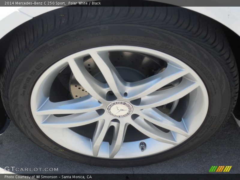 Polar White / Black 2014 Mercedes-Benz C 250 Sport