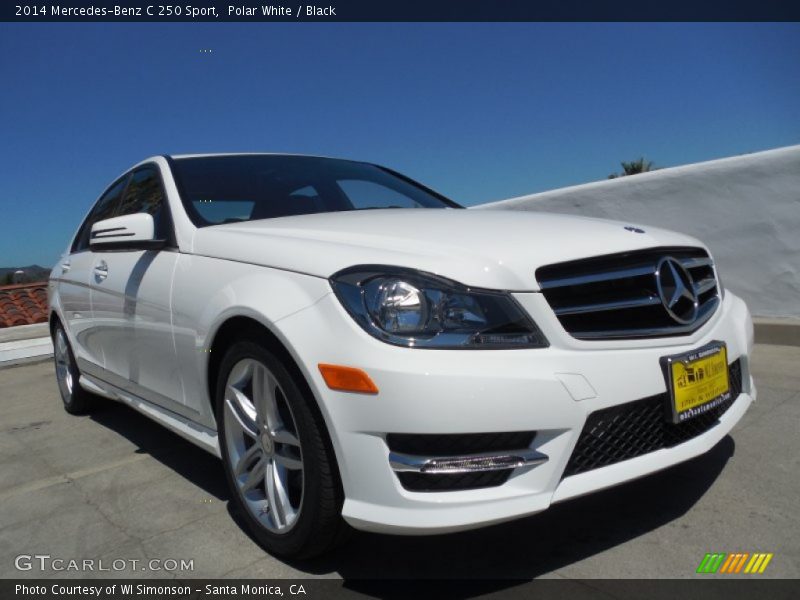 Polar White / Black 2014 Mercedes-Benz C 250 Sport