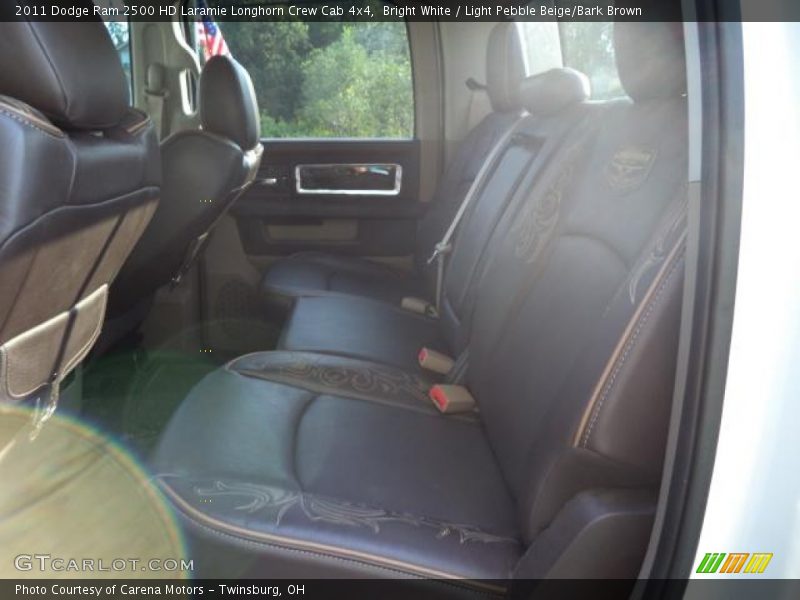 Bright White / Light Pebble Beige/Bark Brown 2011 Dodge Ram 2500 HD Laramie Longhorn Crew Cab 4x4
