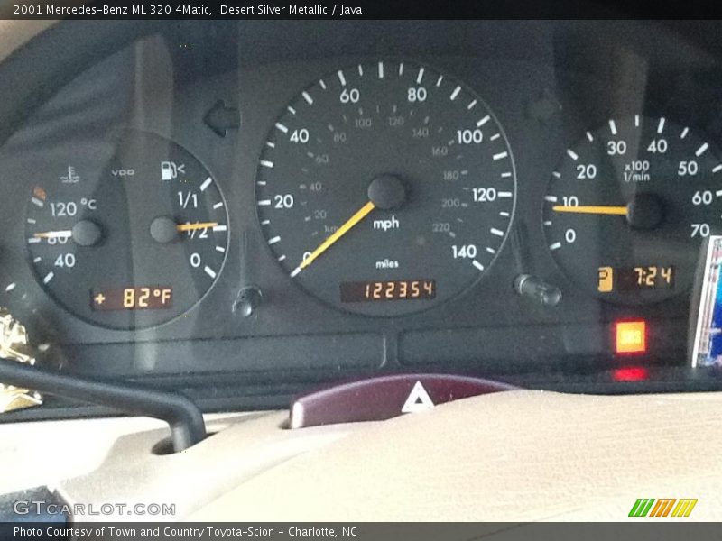 Desert Silver Metallic / Java 2001 Mercedes-Benz ML 320 4Matic