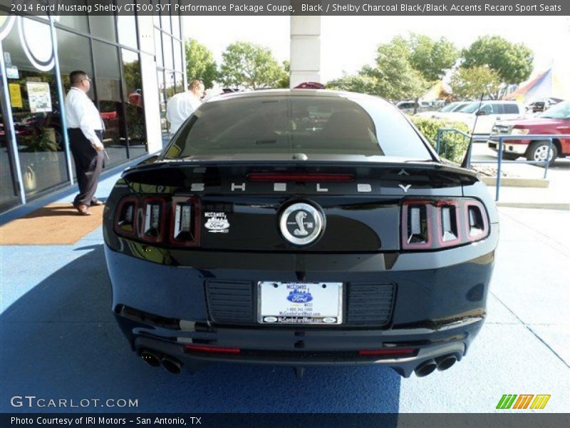 Black / Shelby Charcoal Black/Black Accents Recaro Sport Seats 2014 Ford Mustang Shelby GT500 SVT Performance Package Coupe