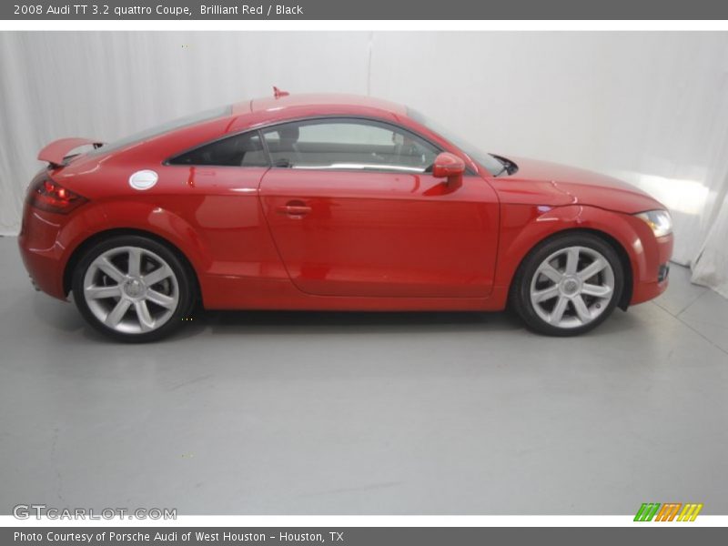 Brilliant Red / Black 2008 Audi TT 3.2 quattro Coupe