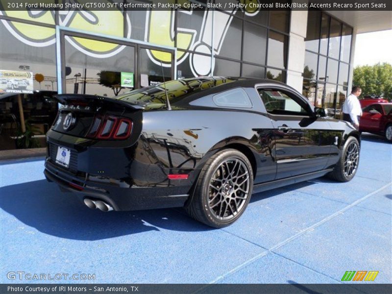 Black / Shelby Charcoal Black/Black Accents Recaro Sport Seats 2014 Ford Mustang Shelby GT500 SVT Performance Package Coupe