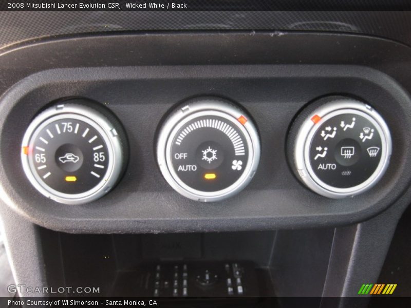 Controls of 2008 Lancer Evolution GSR