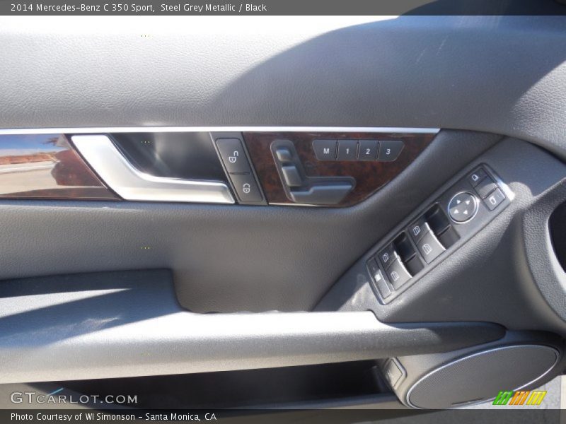Steel Grey Metallic / Black 2014 Mercedes-Benz C 350 Sport