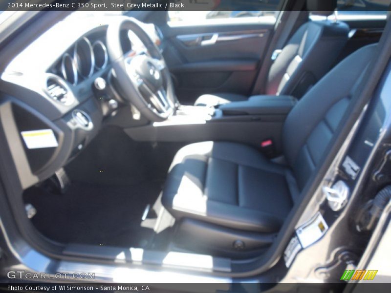 Steel Grey Metallic / Black 2014 Mercedes-Benz C 350 Sport