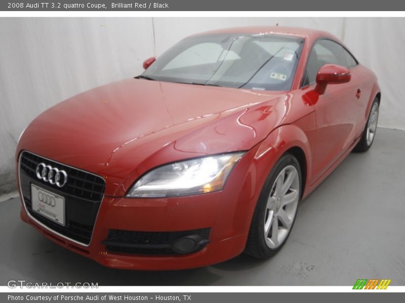 Brilliant Red / Black 2008 Audi TT 3.2 quattro Coupe