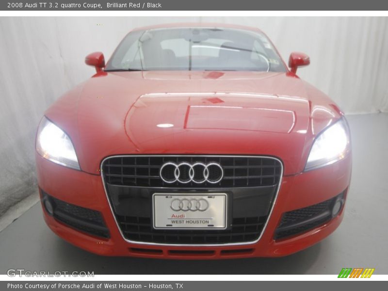 Brilliant Red / Black 2008 Audi TT 3.2 quattro Coupe