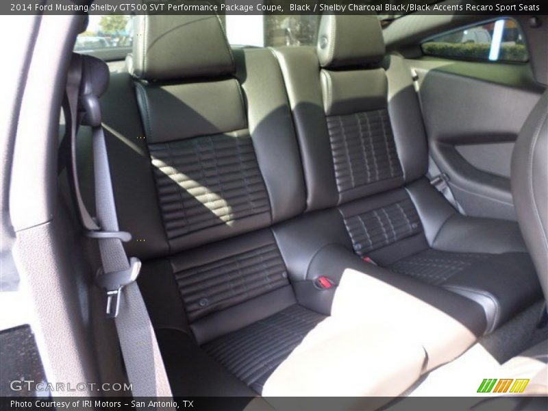 Rear Seat of 2014 Mustang Shelby GT500 SVT Performance Package Coupe