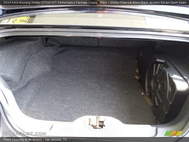  2014 Mustang Shelby GT500 SVT Performance Package Coupe Trunk