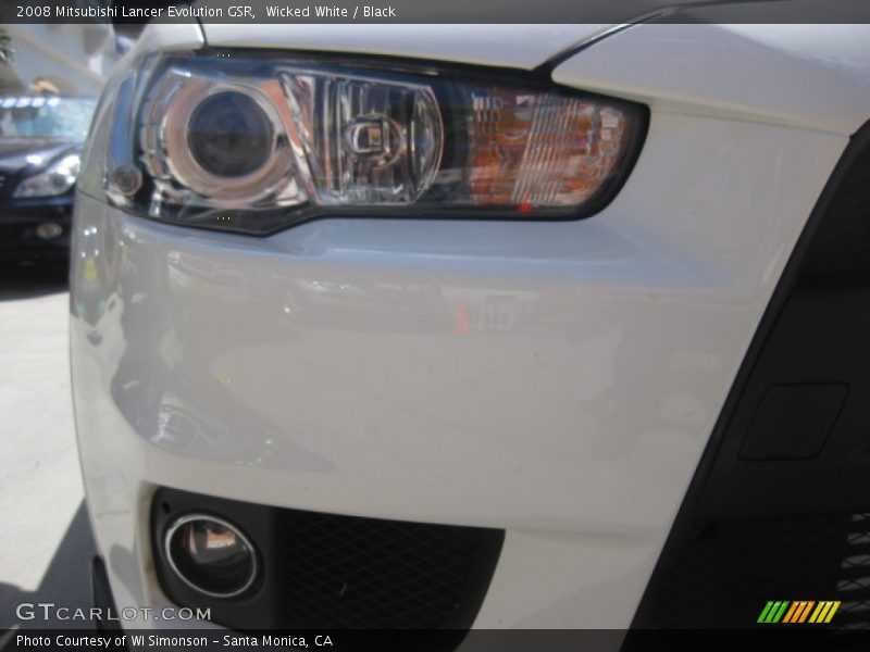 Wicked White / Black 2008 Mitsubishi Lancer Evolution GSR