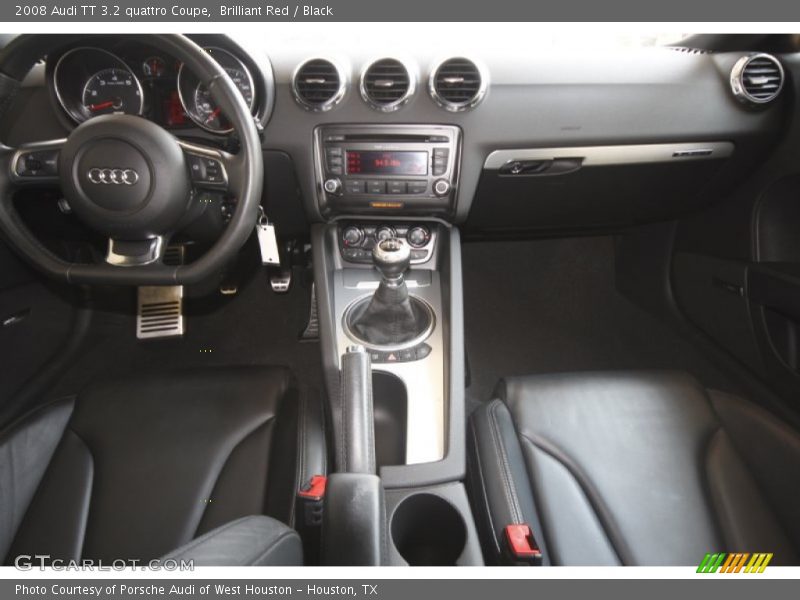 Brilliant Red / Black 2008 Audi TT 3.2 quattro Coupe