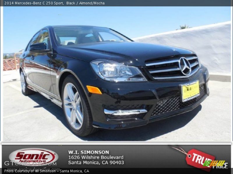 Black / Almond/Mocha 2014 Mercedes-Benz C 250 Sport