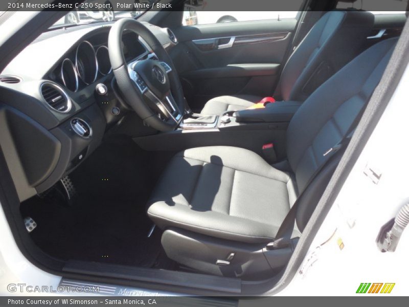 Polar White / Black 2014 Mercedes-Benz C 250 Sport