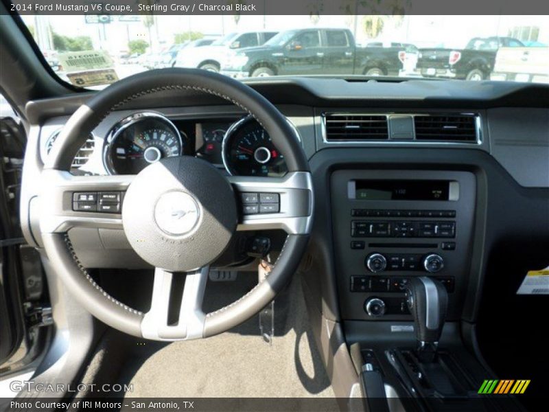 Sterling Gray / Charcoal Black 2014 Ford Mustang V6 Coupe