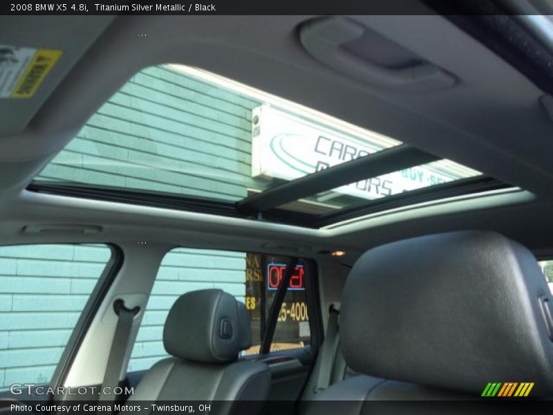 Titanium Silver Metallic / Black 2008 BMW X5 4.8i