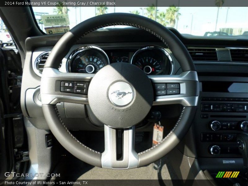 Sterling Gray / Charcoal Black 2014 Ford Mustang V6 Coupe