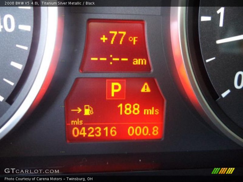 Titanium Silver Metallic / Black 2008 BMW X5 4.8i