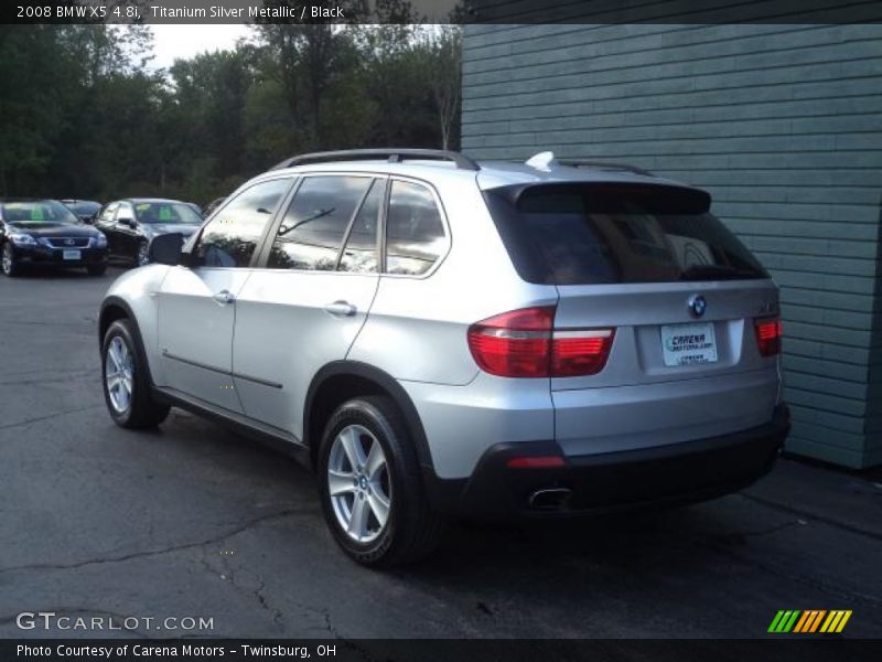 Titanium Silver Metallic / Black 2008 BMW X5 4.8i