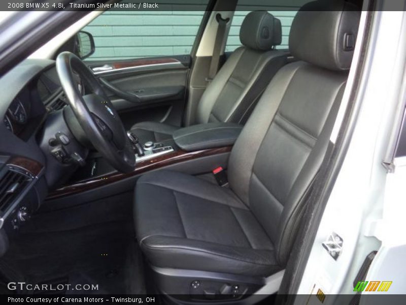 Titanium Silver Metallic / Black 2008 BMW X5 4.8i