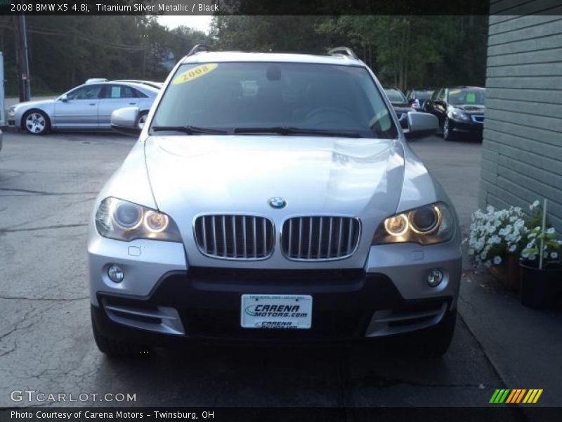 Titanium Silver Metallic / Black 2008 BMW X5 4.8i