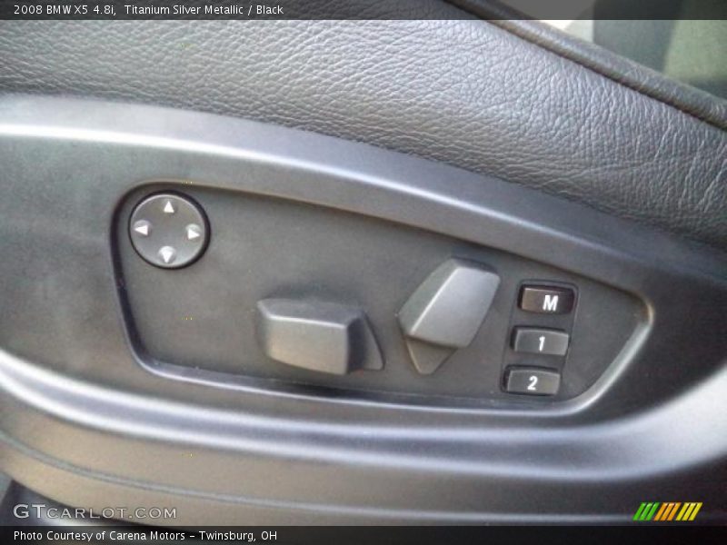 Titanium Silver Metallic / Black 2008 BMW X5 4.8i