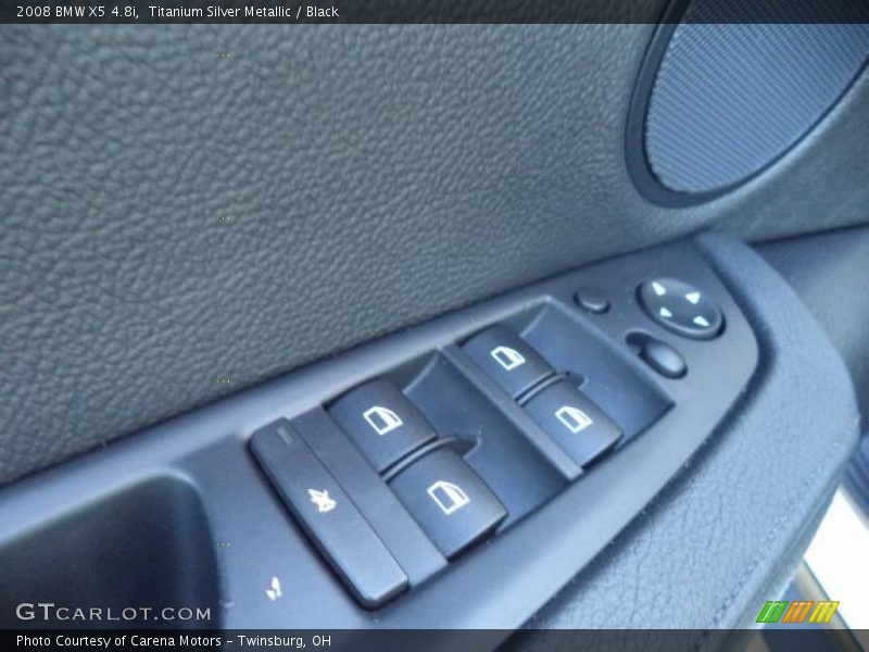Titanium Silver Metallic / Black 2008 BMW X5 4.8i