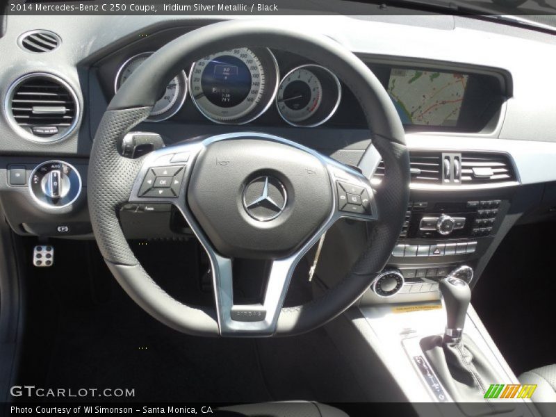 Iridium Silver Metallic / Black 2014 Mercedes-Benz C 250 Coupe