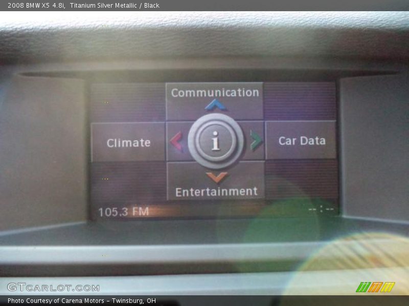Titanium Silver Metallic / Black 2008 BMW X5 4.8i