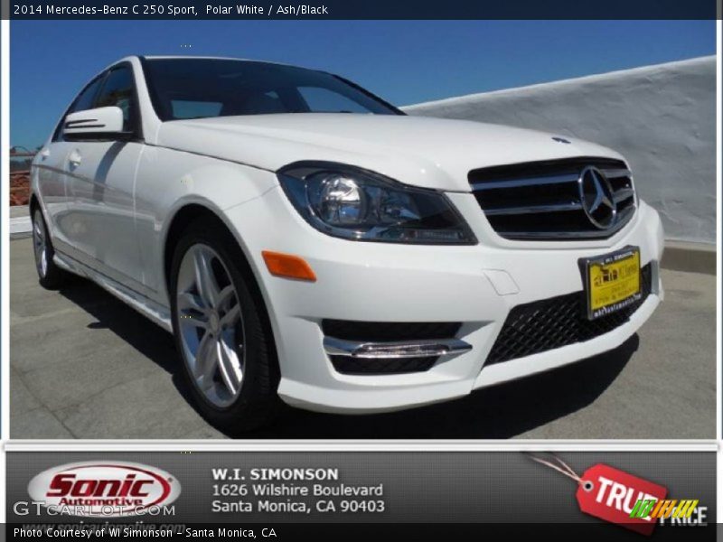 Polar White / Ash/Black 2014 Mercedes-Benz C 250 Sport